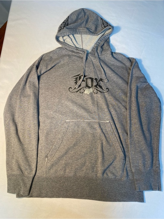 Fox Other - Vintage Fox Fundamental Fleece Men’s Gray Hooded Pullover Sweatshirt